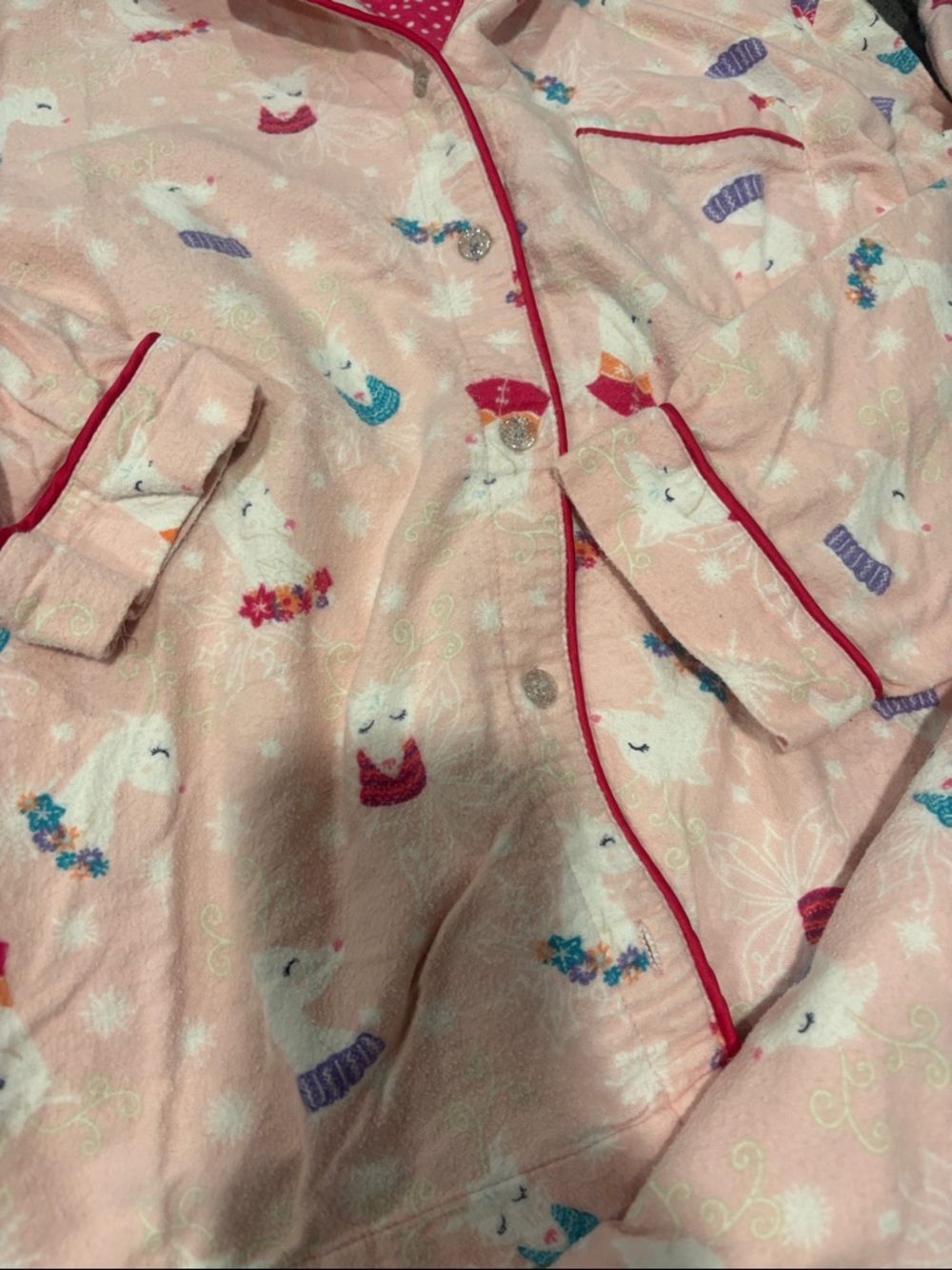 ⭐️2/$10 - Pink Unicorn Print Pajama Set - Picture 2 of 6